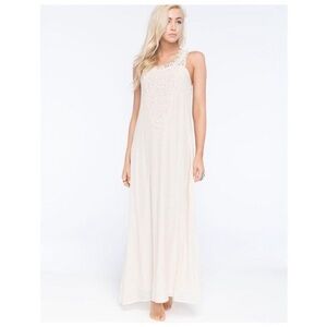 Flying Tomato Dress Maxi Crochet Size Medium Open Back Boho Summer Fairy